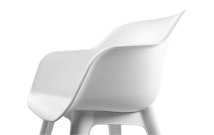 Pack de 2 sillas de exterior Akola - Blanco